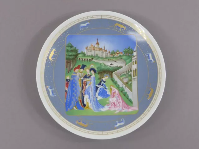 Plato de colección Henri d ́Arceau & Fils Limoges Jean Dutheil mes abril (110)