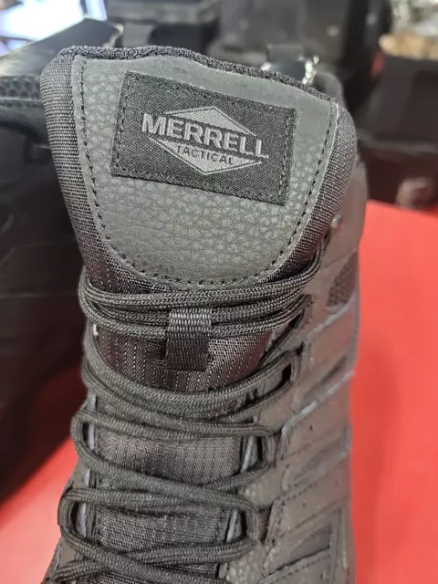 MERRELL MOAB 2 Mid Tactical Waterproof Boot Hiking Shoe Black J15853 ...