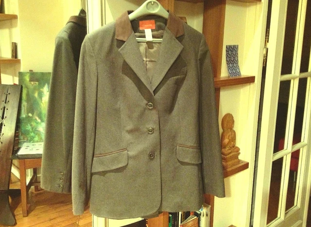 Veste Vintage Authentique Des Années 40/50 - Taille M, Gris, Très Bon état, Rare !