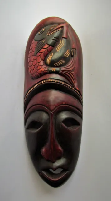 African mask, exotic wood, 500 grams, 36 cm.