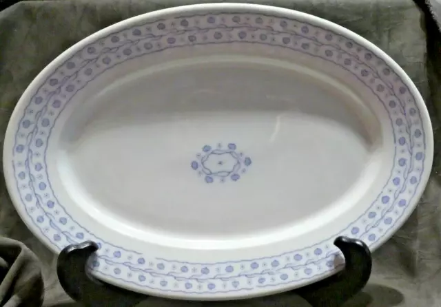 Railroad Dining China Dish Frisco Denmark Oval Platter 1923 & Matching Butterpat