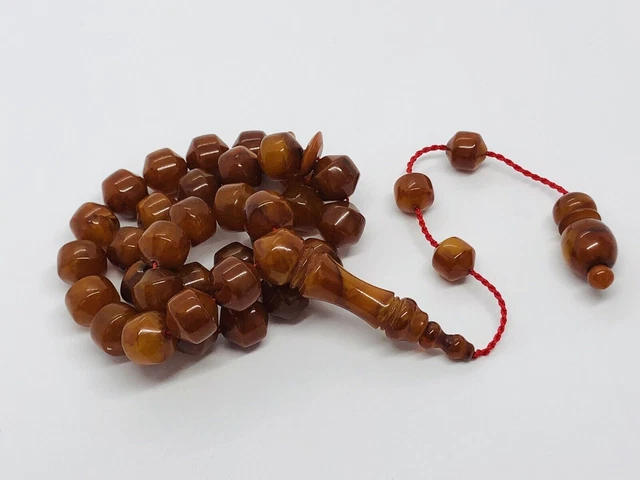 Ambre naturel de la Baltique 33,3 grammes ISLAMIQUE 33 perles