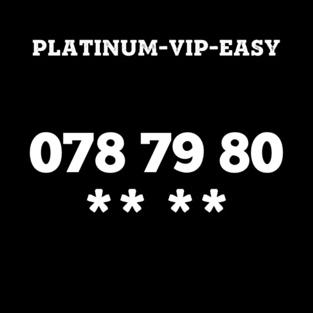 ⭐ Gold Easy Vip Memorable Mobile Phone Number Diamond Platinum Sim Card 78 79 80