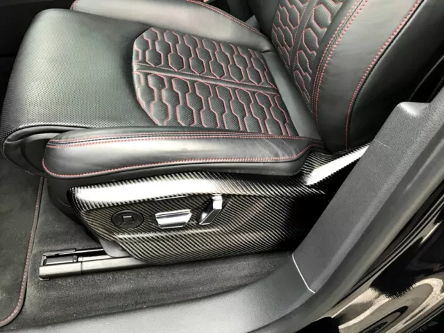 Audi SQ7 / Q7 (-2019) MADE 🇩🇪 Carbon Sitzverkleidungen / Side Seat Covers