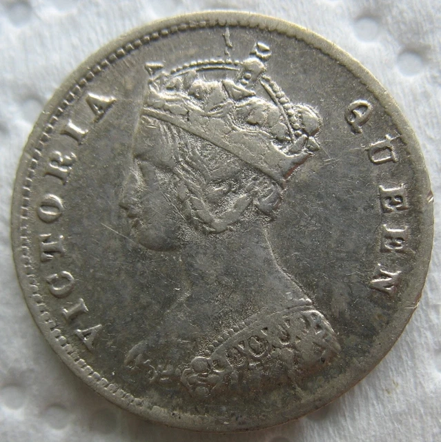 1866 Hong Kong Silver 10 Cents