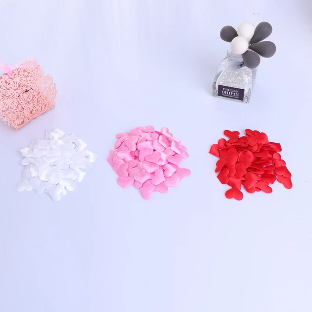 Pétalos de flores de seda decoración de mesa de comedor pétalos de flores falsos pétalos artificiales corazón