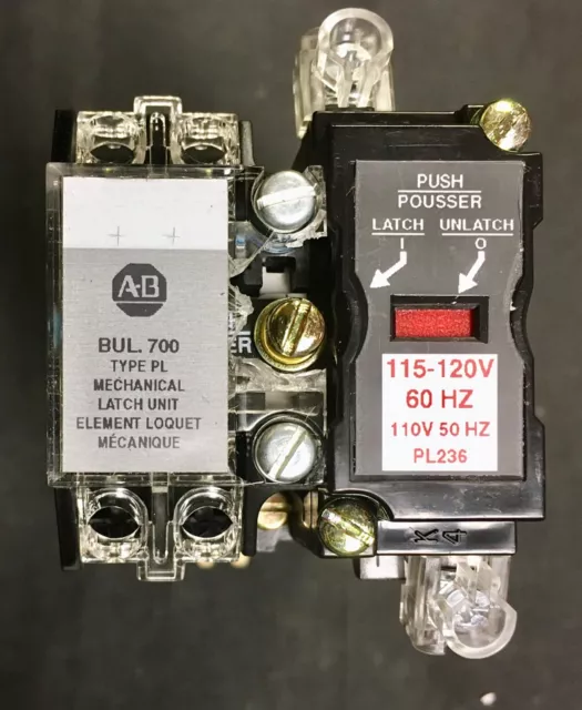 ALLEN BRADLEY 700 PL200A1 Type P 120V Latch Relay 3