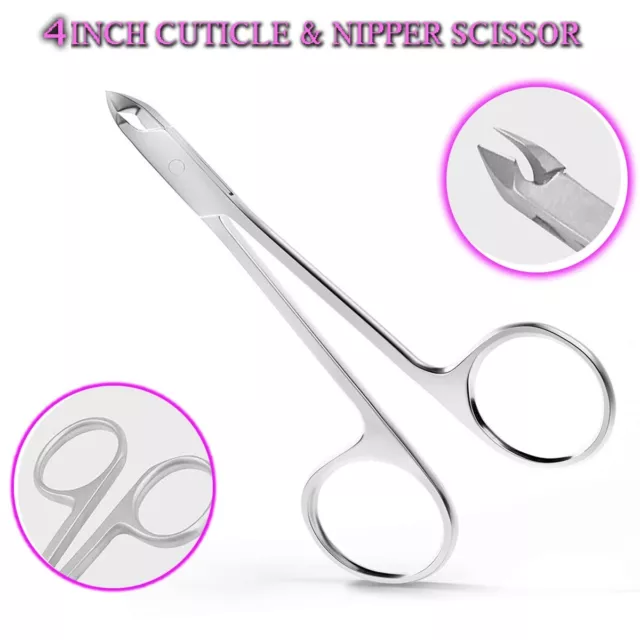 Cuticle Nippers Nail Clippers Cutters Scissor  Manicure Skin Remover Care Tool