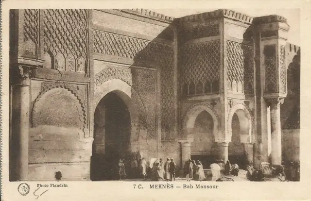 Cpa Maroc -Meknès - Bab Mansour-