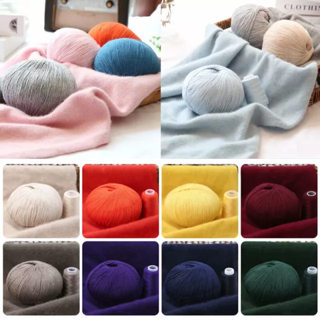 Mongolian Cashmere Hand Knitted Cashmere Yarn 50g Wool Knitting Yarn Ball Scarf