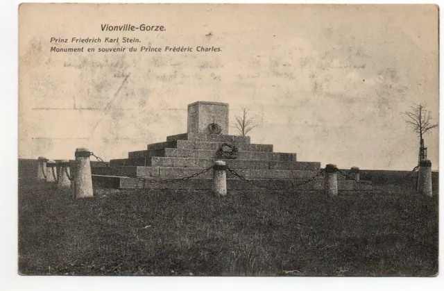 VIONVILLE GORZE - Moselle - CPA 57 - Monument du Prince Frederic Charles