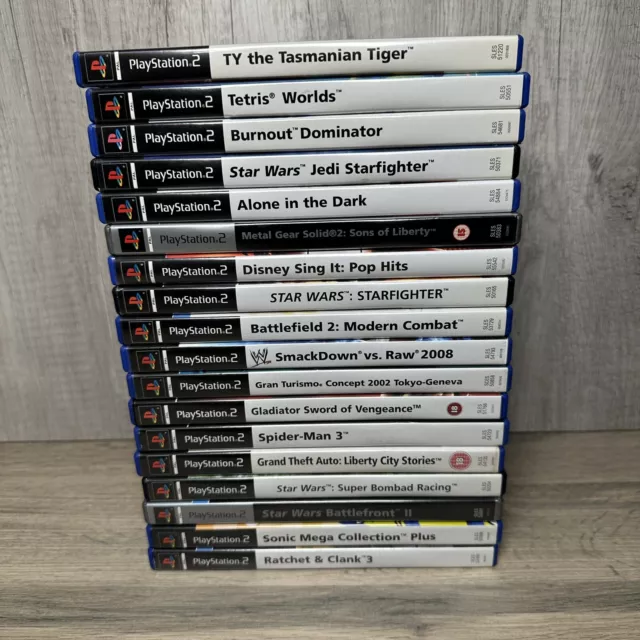 Sony PlayStation 2 PS2 Video Game Bundle Job Lot, 95% Complete w/ Manuals x 18