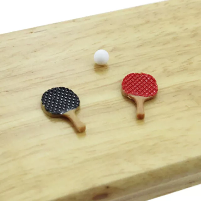 1:12 Miniature ping pong paddle dollhouse diy doll house decor accessories~JO