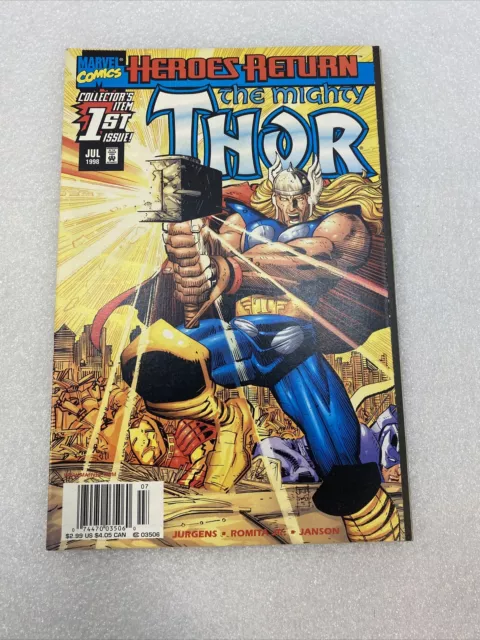 Thor #1 Newsstand VF/NM 1998 Marvel Comic Book Heroes Return