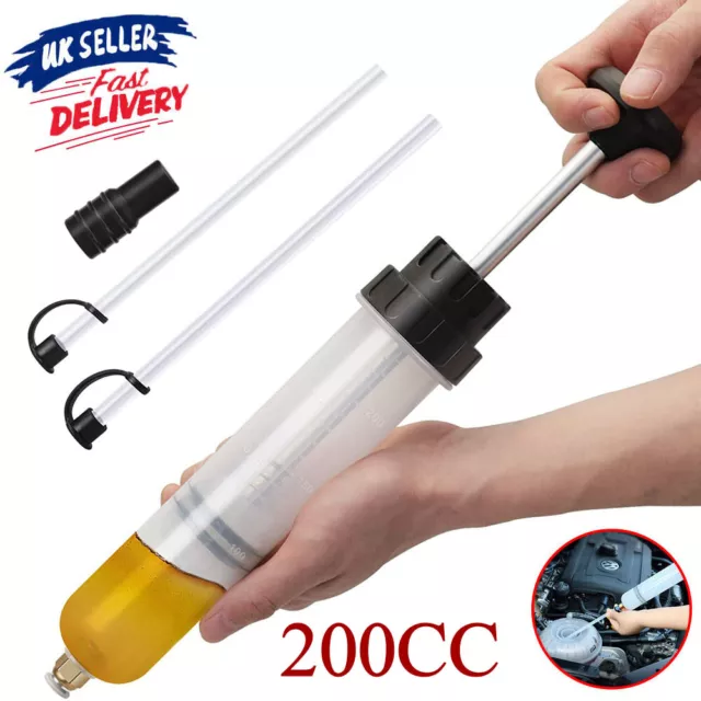 200CC Oil Suction Filler Fluid Transfer Hand Syringe Gun Pump Extractor