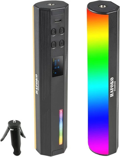 W200 Handheld RGB Light Wand Video LED Lighting Handheld Light Photography Light