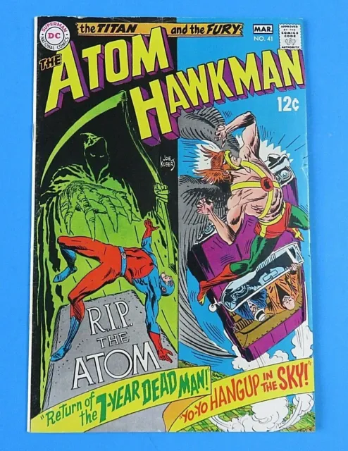THE ATOM And HAWKMAN #41 ~ 1969 DC SILVER AGE AGE COMIC BOOK ~ VF/NM