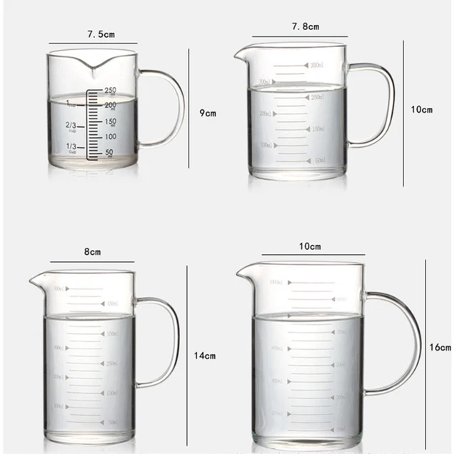 Tazza da caffè a microonde vapore in vetro 1000 ml tazza brocca espresso