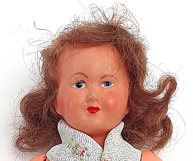 POUPÉE PETITCOLLIN AVEC Robe Peinte Et Brodée EUR 50,00 - FR