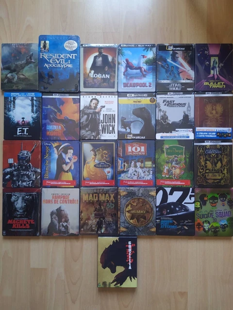 Lot Steelbook 4k blu-ray, blu-ray, Neufs, Disney, Éditions spéciales FNAC, etc..