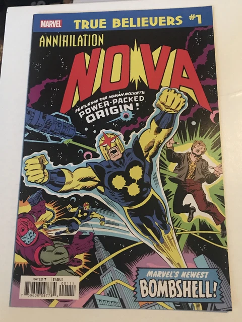 Nova #1 Comic Book Reprint Marvel Comics True Believers #1 2020 Annihilation