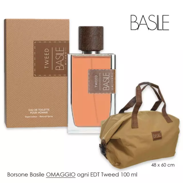 Profumo Uomo Basile Tweed Edt 100ml Originale + Borsone Regalo e Campioncini