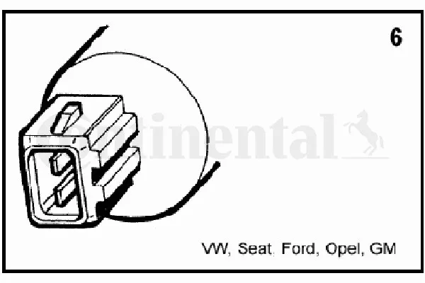 CONTINENTAL/VDO Waschwasserpumpe (246-083-002-014Z) für VW Corrado FORD Galaxy