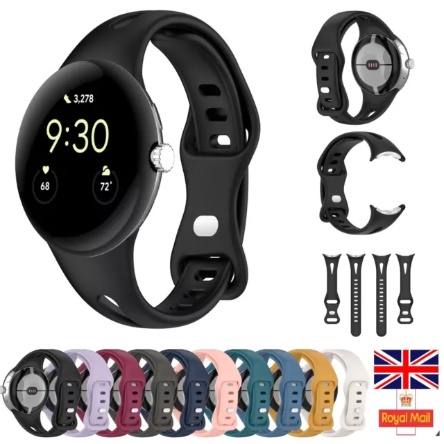 Google Pixel Watch/Watch 2 Slim Strap Silicone Fitness Replacement Wrist Band