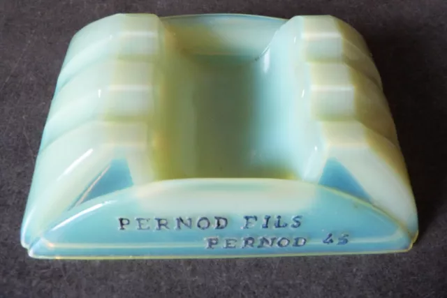 ancien cendrier verre ouraline pernod fils période absinthe