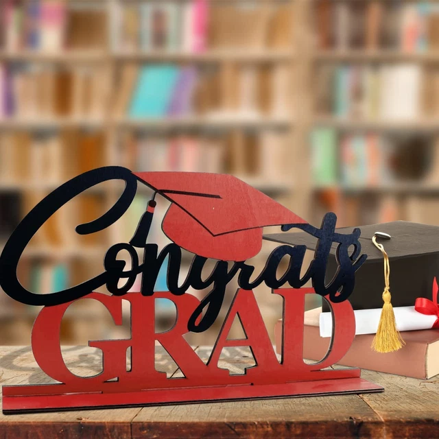 2024 GRADUATION TABLE Decorations Wooden Congrats Grad Table