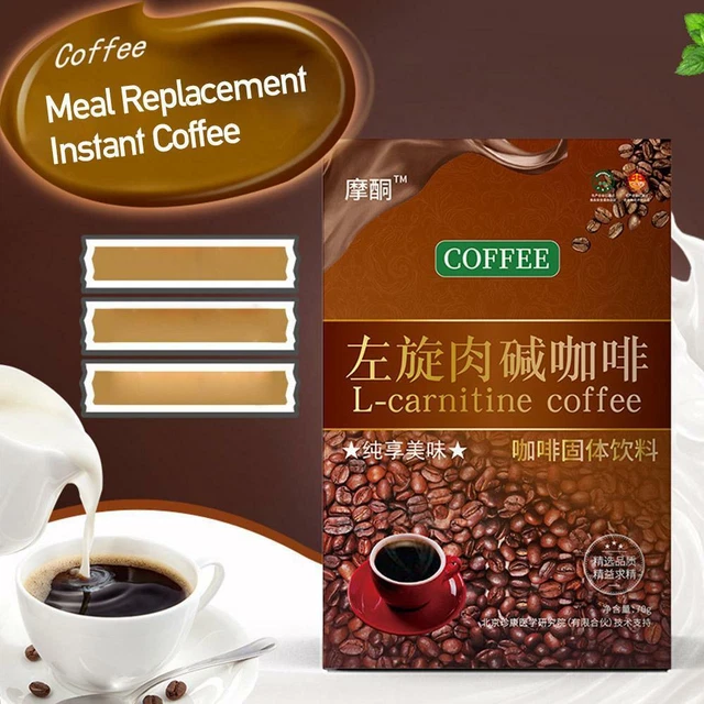 Café instantáneo L-carnitina para bajar de peso café adelgazante 1 caja (7 paquetes)*