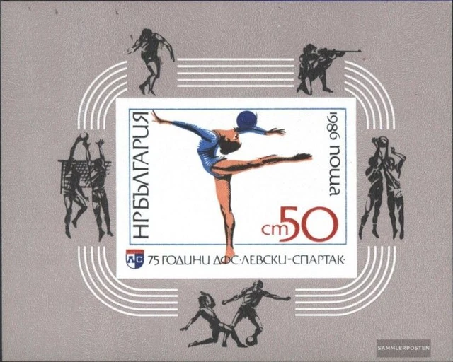 Bulgarien Block165 (kompl.Ausg.) gestempelt 1986 Sportverein Levski-Spartak