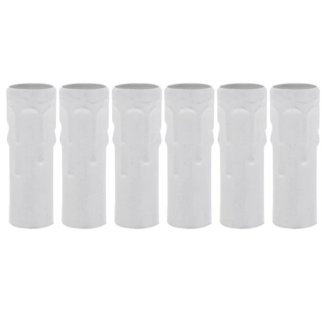 6 Pcs Candle Sleeve Holder Light Bulb Vintage Chandelier Metal Candle Socket