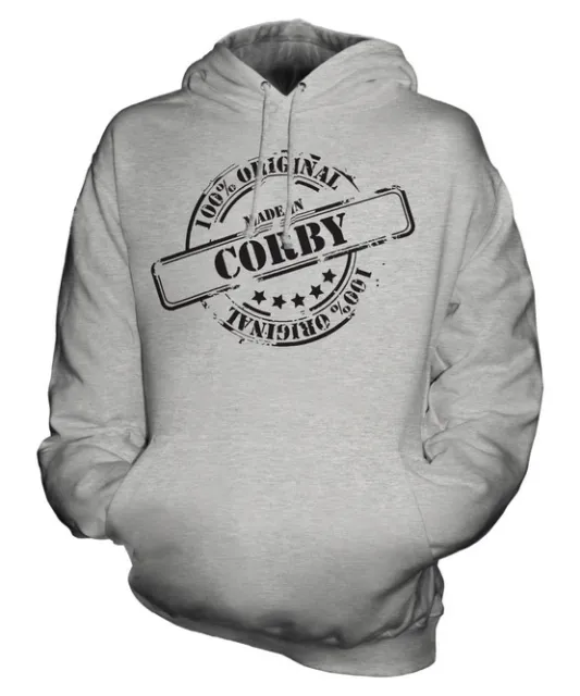 Made In Corby Unisex Hoodie Mens Womens Ladies Gift Christmas Birthday 50Th