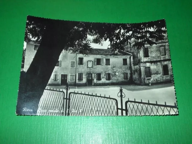 Cartolina Riese - Casa natale di S. Pio X 1955 ca
