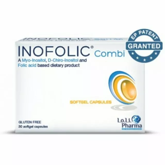 Inofolic Combi based on myo-inositol and d-chiro-inositol in ratio 40:1 30 caps