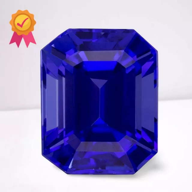 Tanzanite Octagon Cut Loose Gemstone 14x10 mm - 6.1 Cts Flawless Gemstone