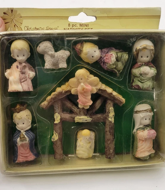 Mini juego de nacimiento de 8 piezas vintage de Greenbrier International