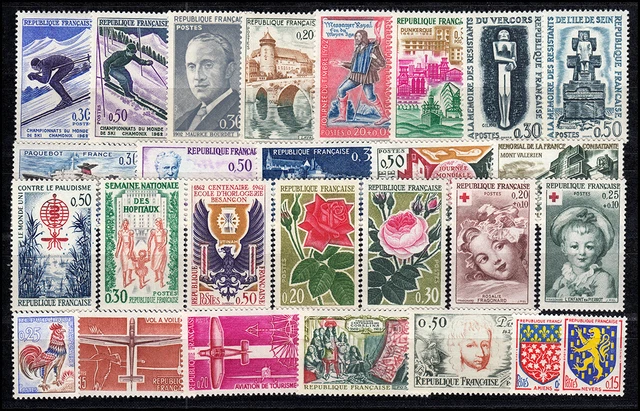 1378-1419 Frankreich Jahrgang 1962 komplett, postfrisch **