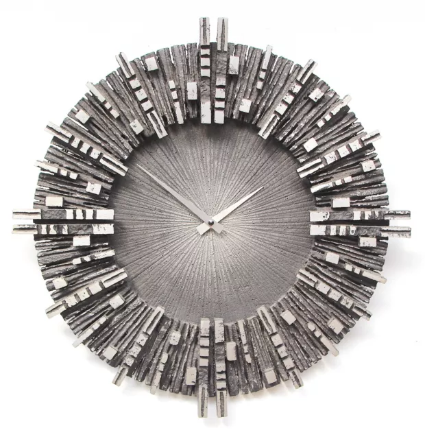 Large BRUTALIST Vintage GERMAN 60s Midcentury Wall Clock Lounge DecorativeSunray