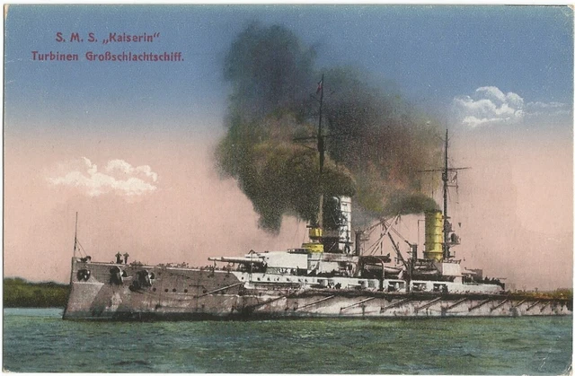 SM SCHLACHTSCHIFF KAISERIN, Schiff, Kriegsmarine, Kriegsschiff, 1
