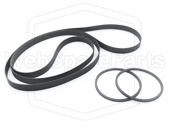 KIT COURROIES POUR Tourne-Disque Platine Vinyle Sharp RP-114 EUR 12,95 ...