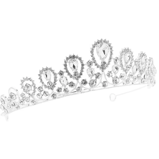 Corona da sposa copricapo, corona decorativa, fascia fronte corona strass,