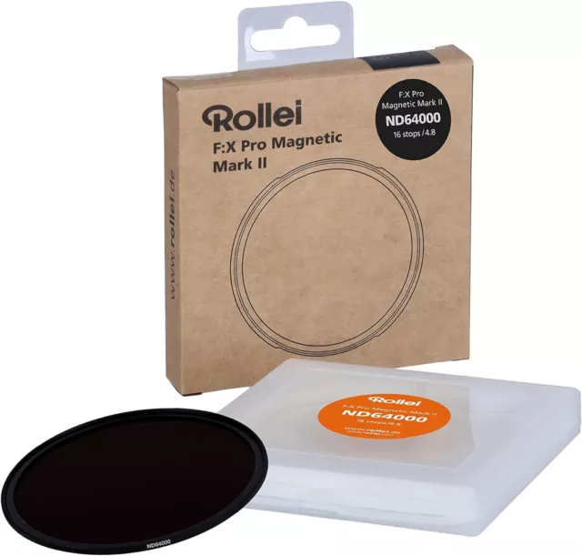 Rollei F:X Pro Magnetische Rundfilter Mark II - Graufilter ND64000 62mm 16 Stops