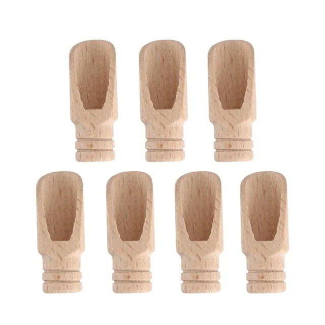 7 pz cucchiaino da tè cucchiaino sale piccolo legno cucina bambù