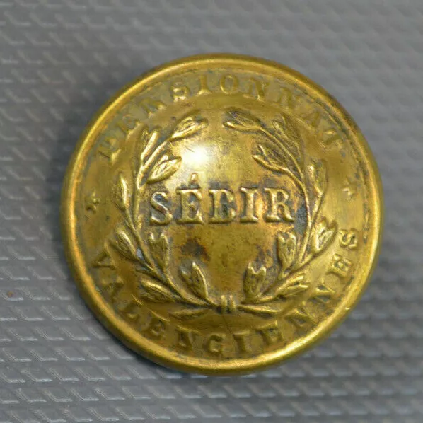 Ancien Bouton  Pensionnat Sebir Valenciennes