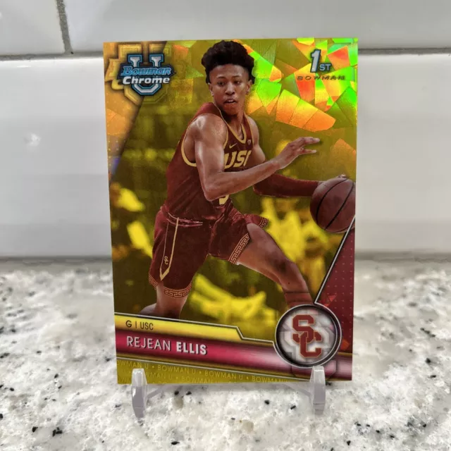 2024 BOWMAN CHROME Université Saphir Rejean Ellis 1er réfracteur jaune