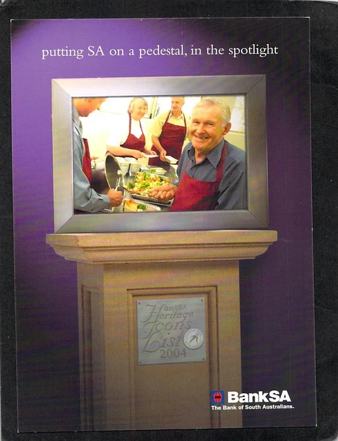 S1080 South Australia 2004 Bank SA Heritage Icons Meals On Wheels postcard