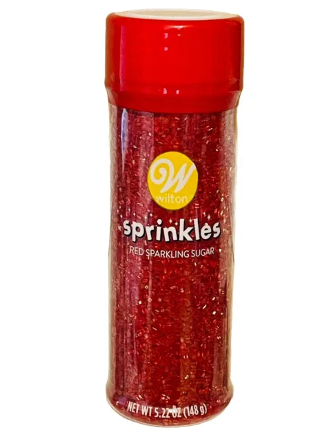 5.22 oz Wilton Red Sparkling Sugar Sprinkles