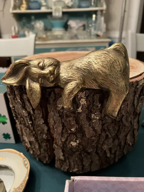 Sleeping Brass Bunny FOR SALE! - PicClick